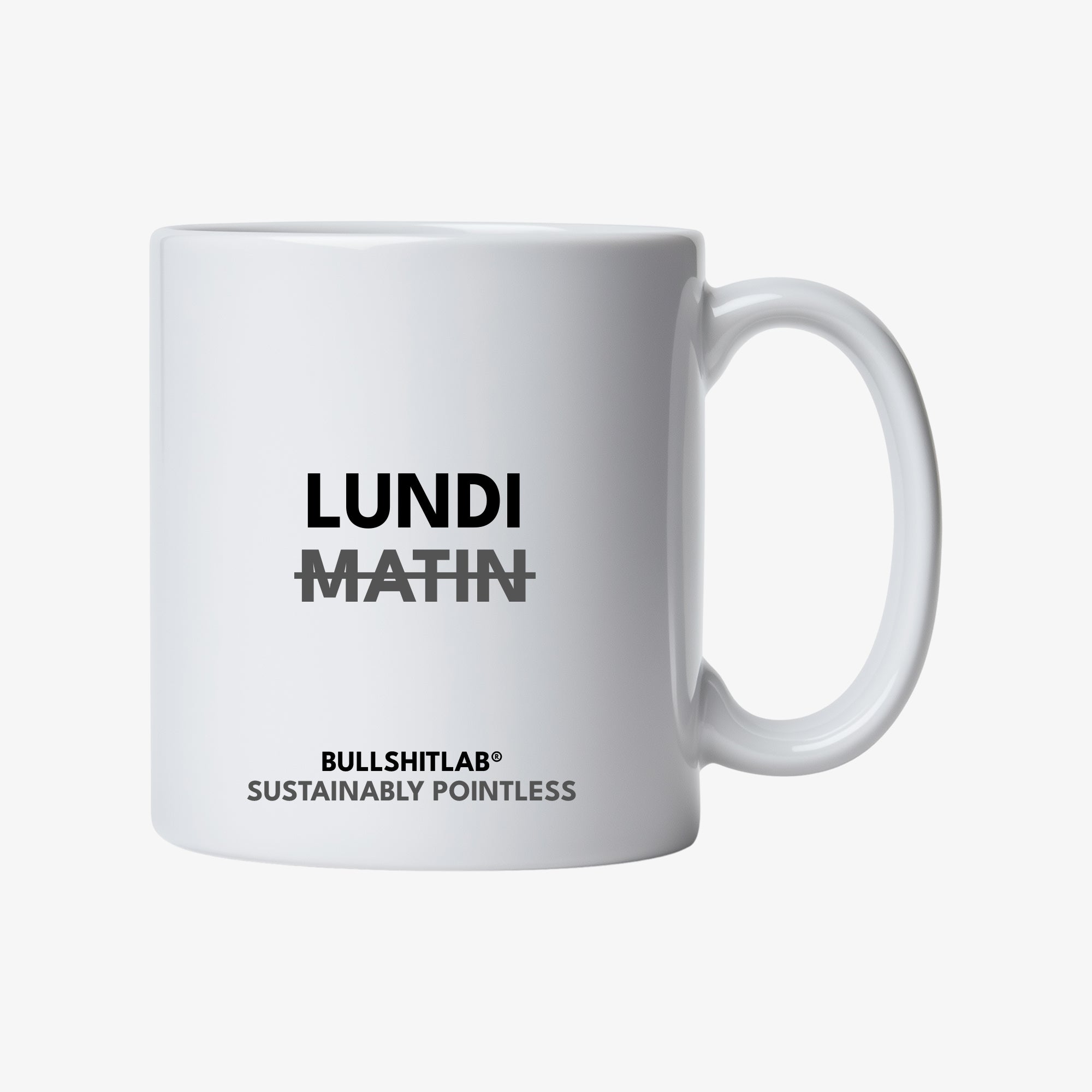 Mug | LUNDI MATIN | Le télétravailleur® | BullshitLab®