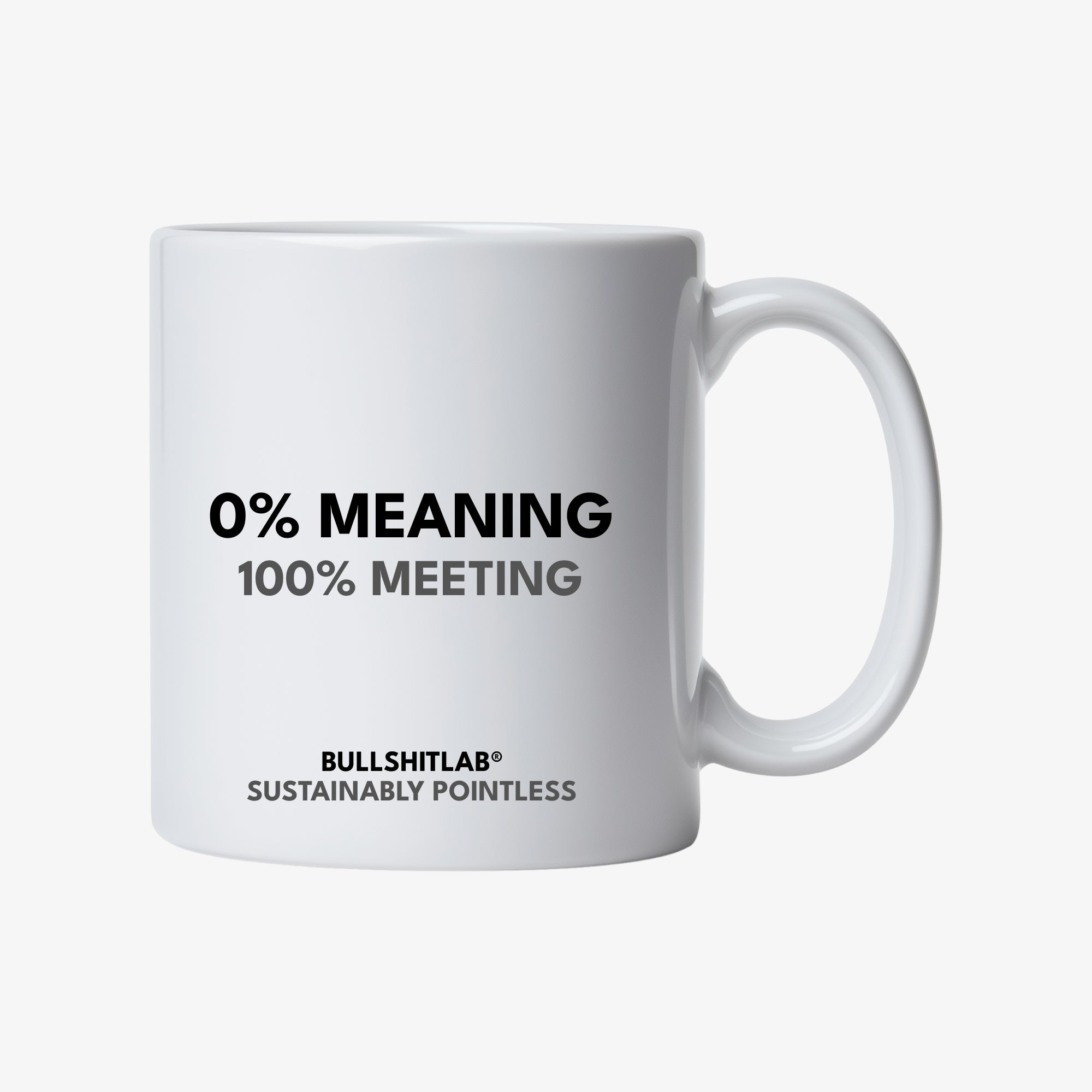 Mug | 0% MEANING | Le télétravailleur® | BullshitLab®