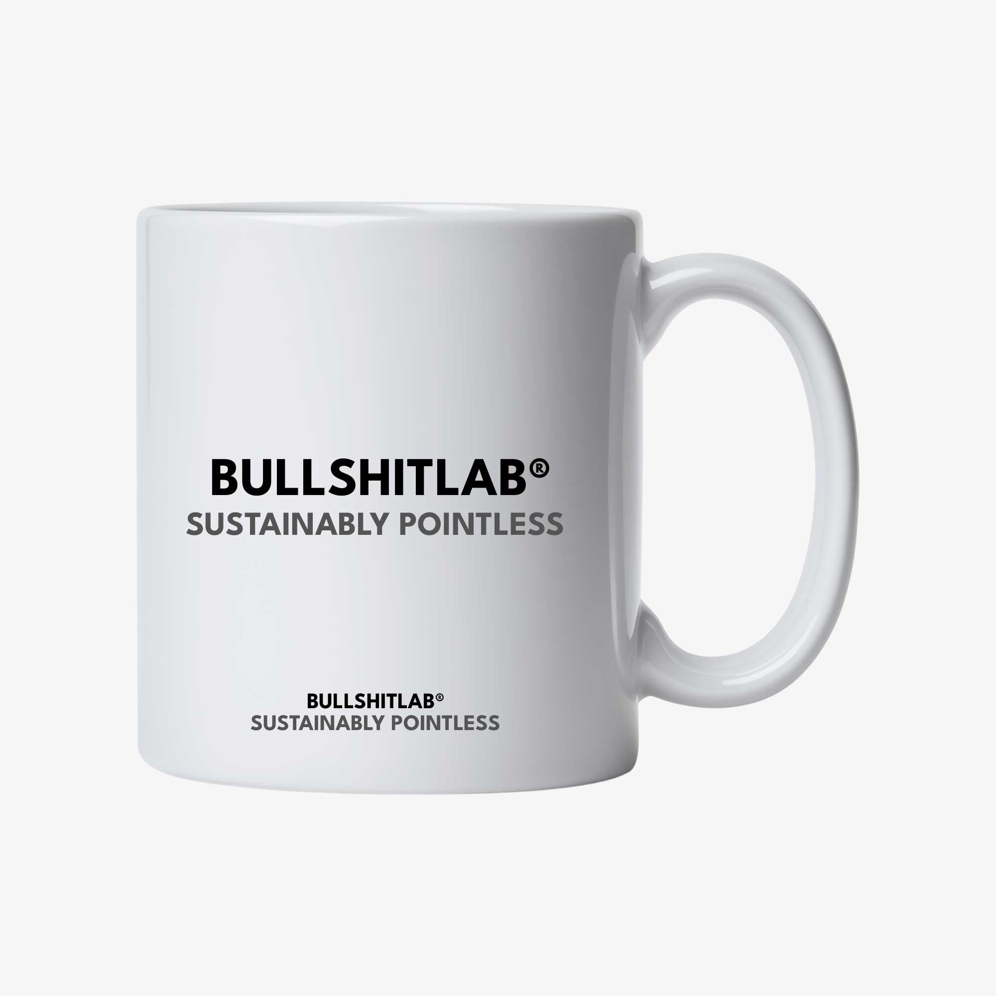Mug | BullshitLab® | Sustainably pointless |  Le télétravailleur®| BullshitLab®