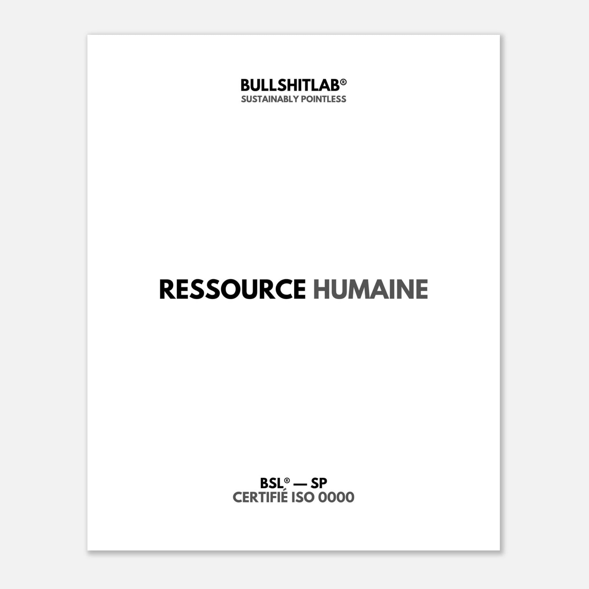 Affiche "Ressource humaine"