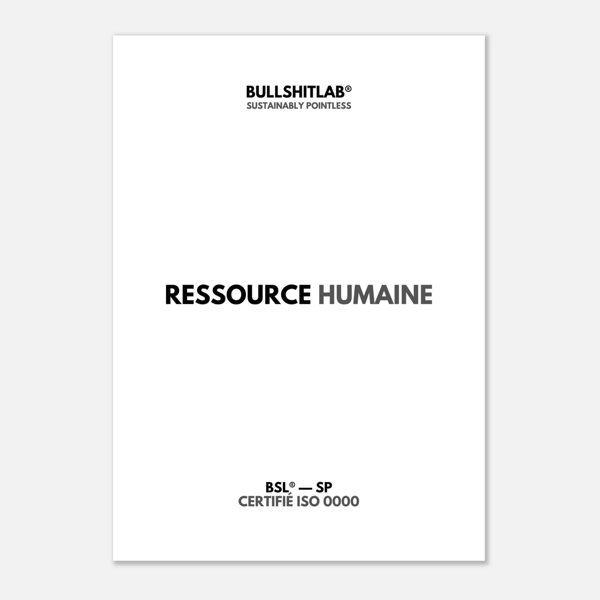 Affiche "Ressource humaine"