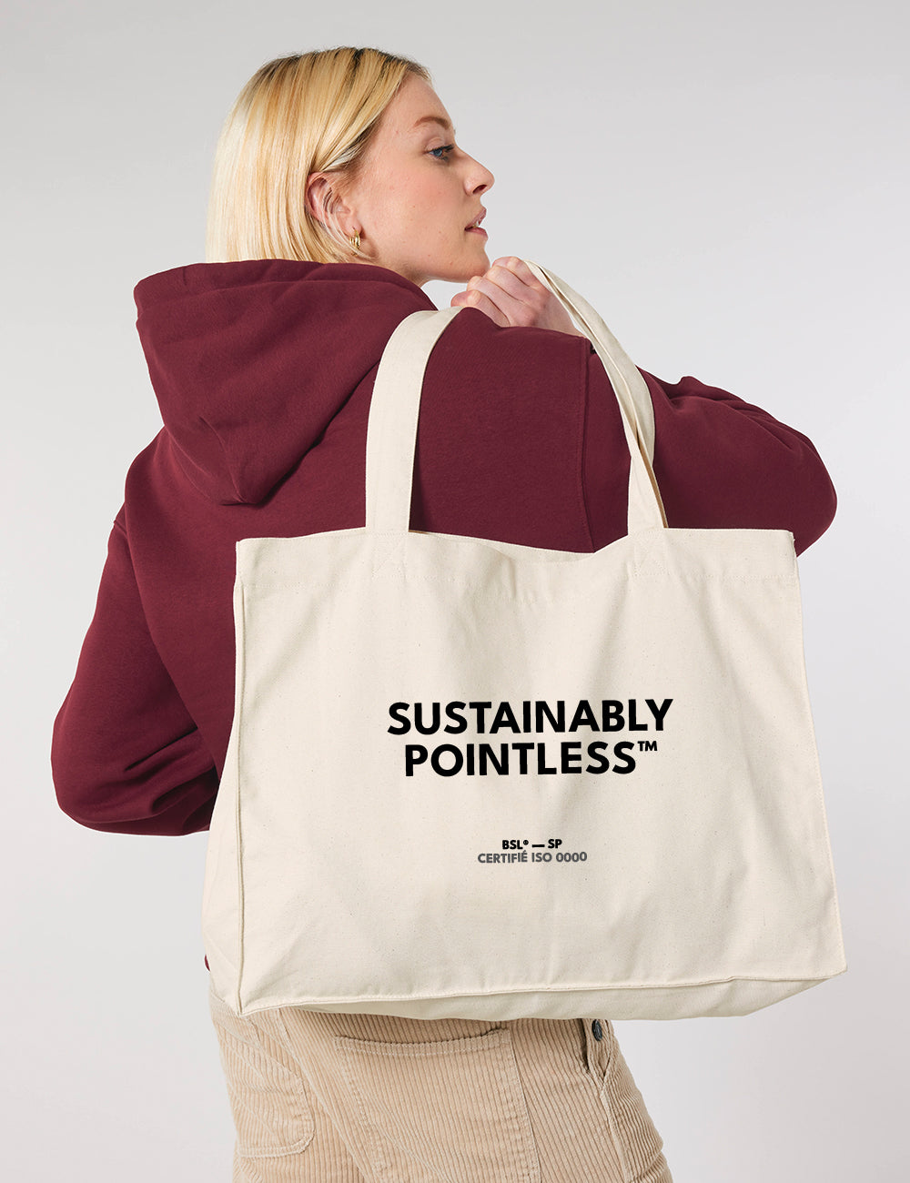 SHOPPING BAG “SUSTAINABLY POINTLESS” - Le vide à emporter