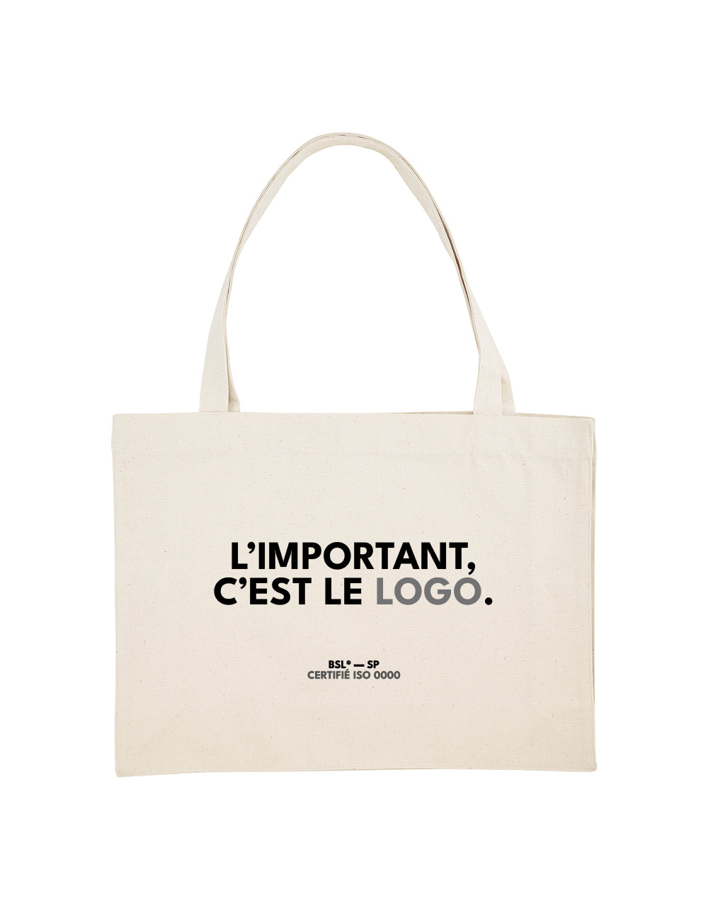 Shopping bag “L'important c'est le logo”
