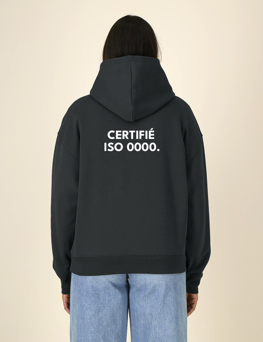 HOODIE OVERSIZE "CERTIFIÉ ISO 0000" - Premium collection
