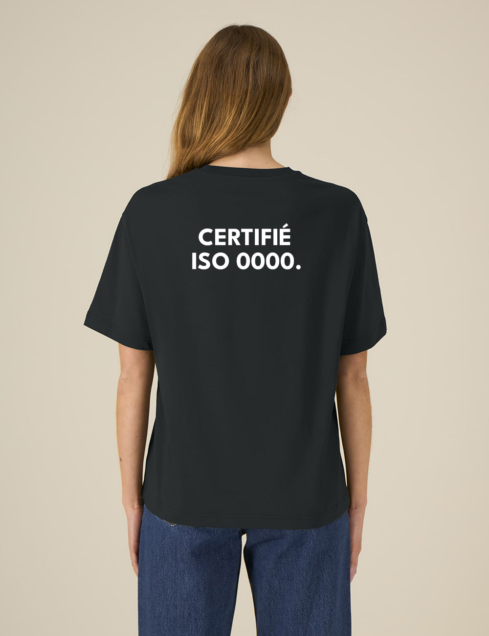 T-SHIRT OVERSIZE "CERTIFIÉ ISO 0000" - Premium collection