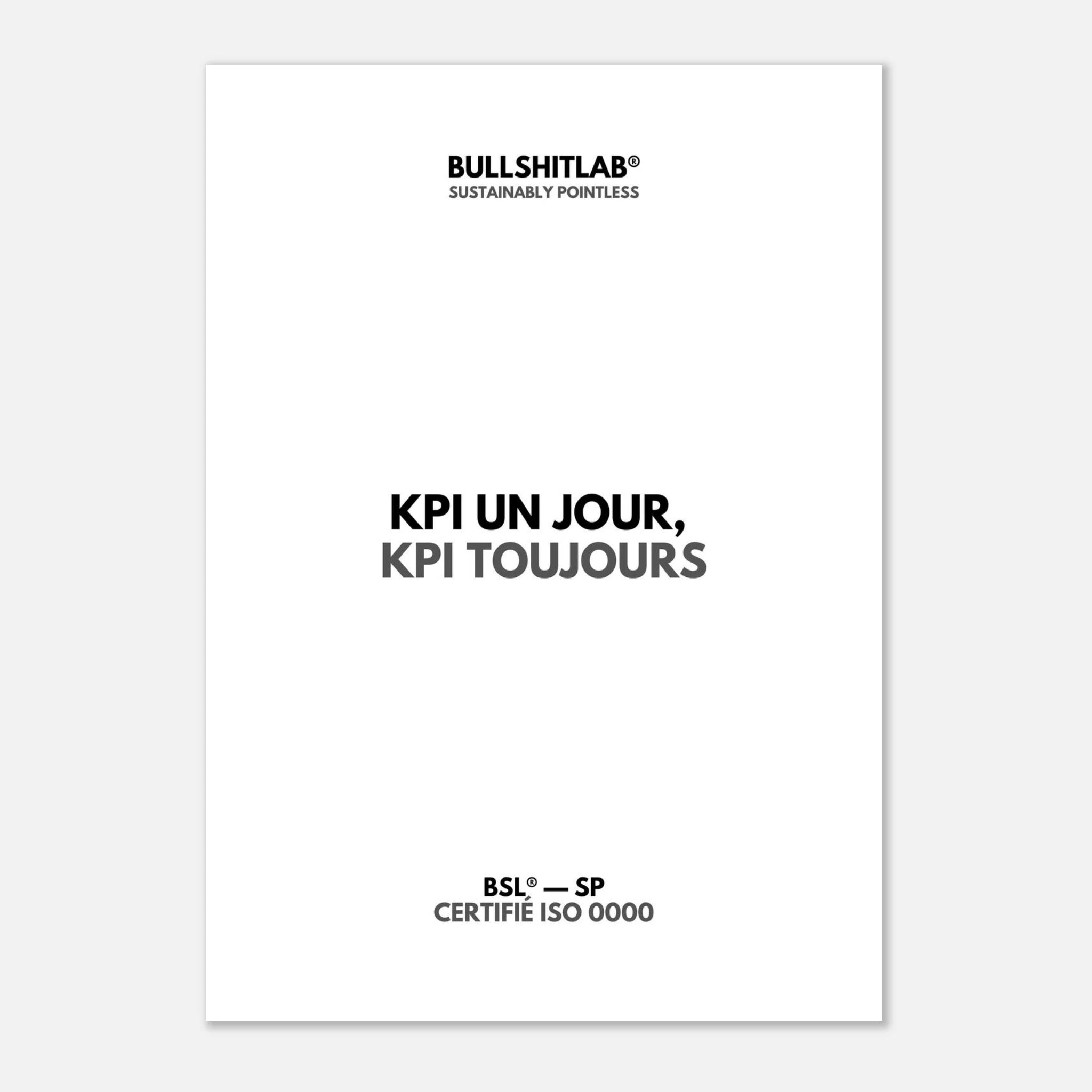Affiche "KPI un jour (KPI toujours)"