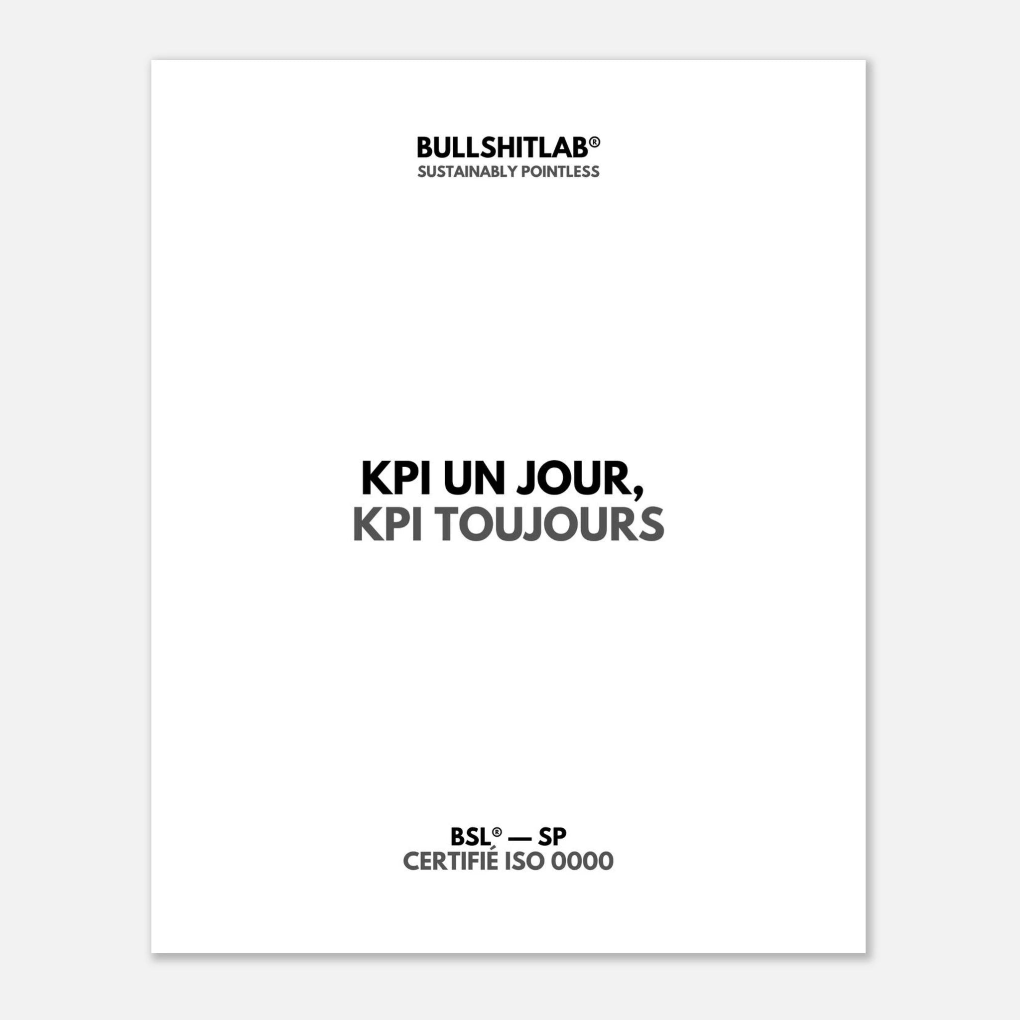 Affiche "KPI un jour (KPI toujours)"